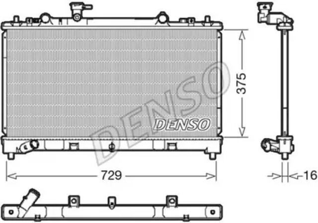 Радіатор охолодження двигуна DRM44038 DENSO