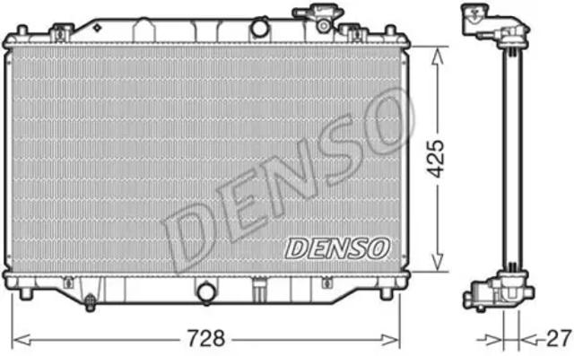 Радіатор двигуна DRM44040 DENSO