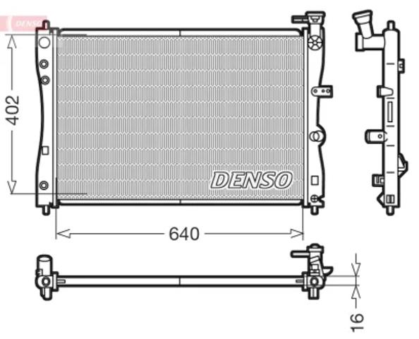 Радіатор водяний DRM45005 DENSO
