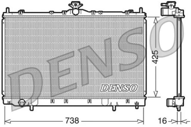 Радіатор водяний DRM45012 DENSO