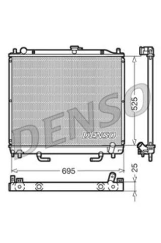 Радіатор двигуна DRM45015 DENSO