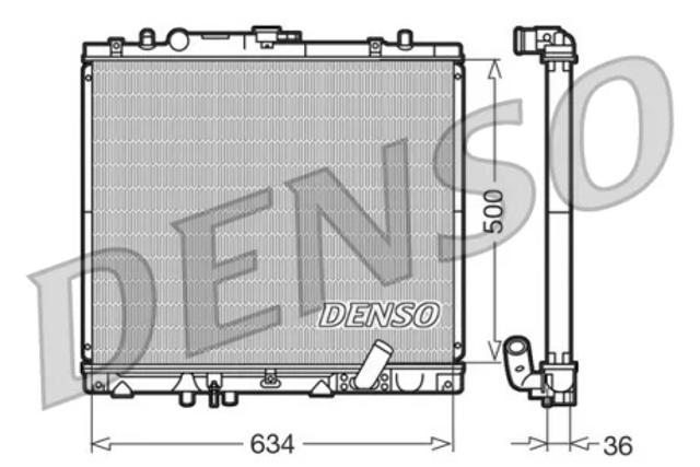 Радіатор охолодження двигуна DRM45020 DENSO