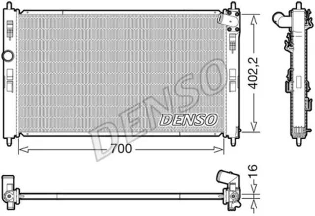 Радіатор охолодження DRM45050 DENSO