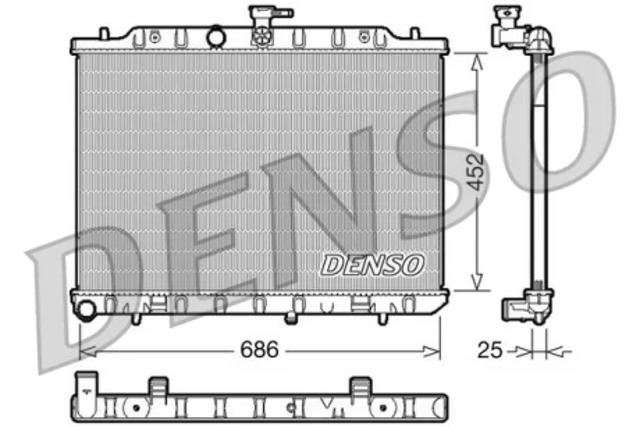 Радіатор DRM46007 DENSO