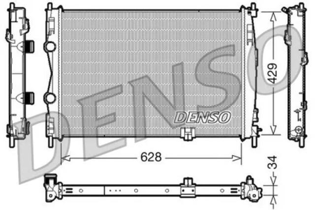 Радіатор двигуна DRM46017 DENSO