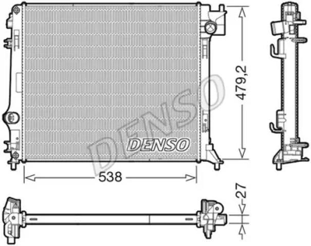 Радіатор охолодження двигуна DRM46064 DENSO