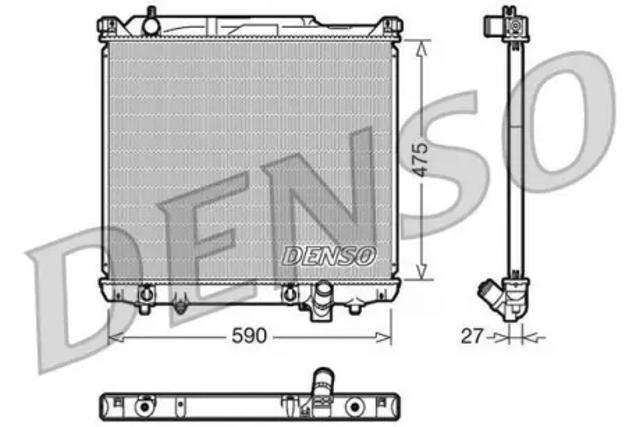 Радіатор двигуна DRM47020 DENSO