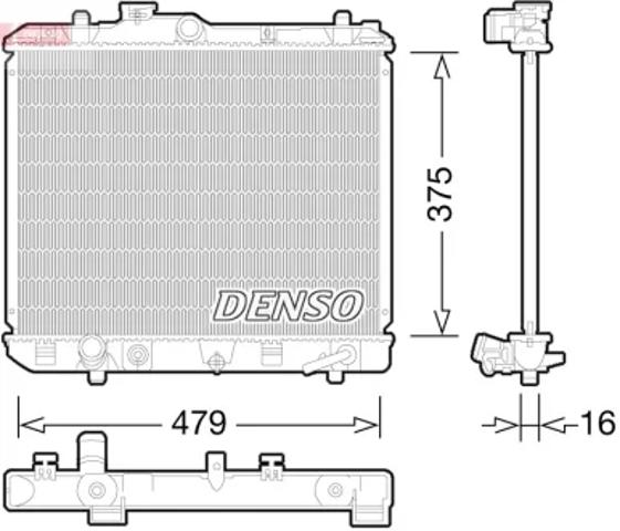 Радіатор основний DRM47028 DENSO
