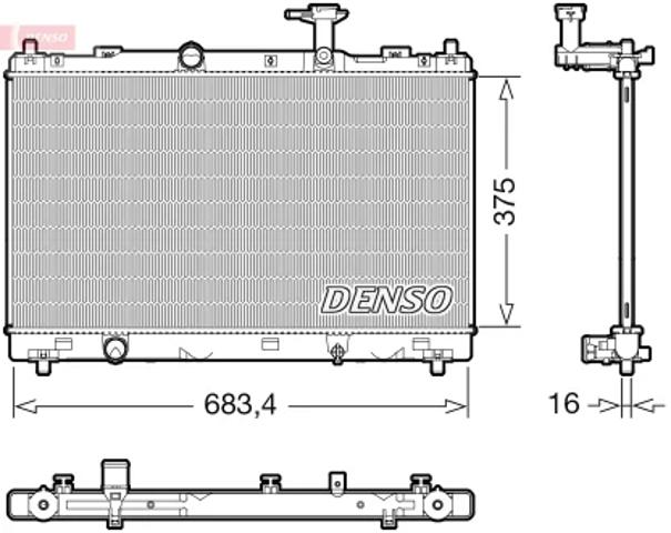 Радіатор основний DRM47038 DENSO