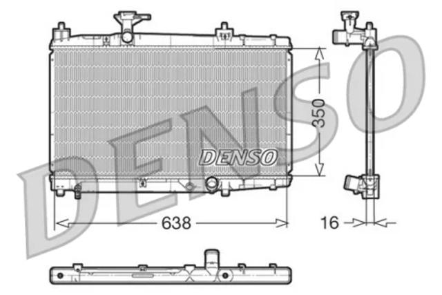 Підвіска радіатора DRM50007 DENSO