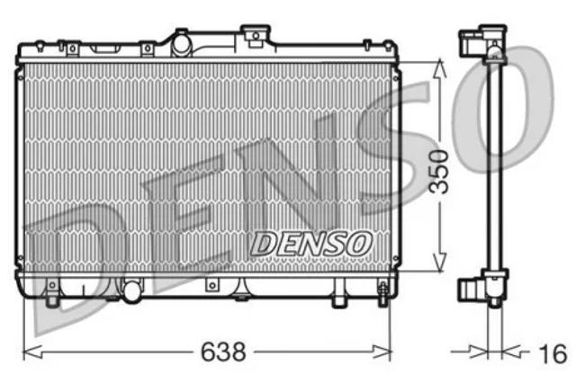 Радіатор DRM50013 DENSO
