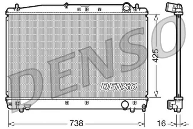 Радіатор охолодження двигуна DRM50033 DENSO