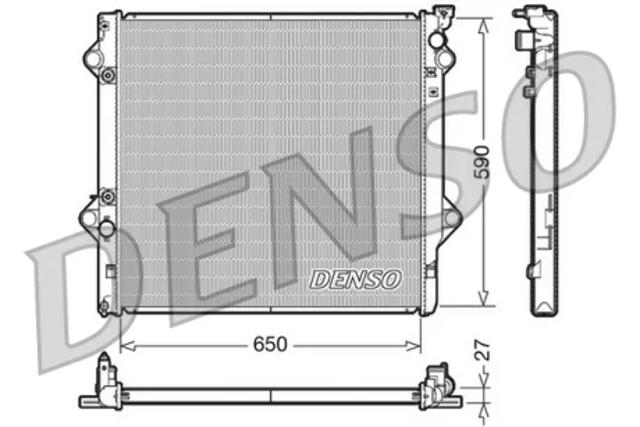 Підвіска радіатора DRM50047 DENSO