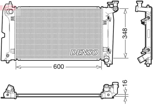 Підвіска радіатора DRM50111 DENSO