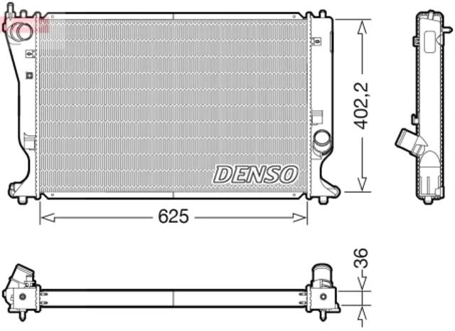Підвіска радіатора DRM50132 DENSO