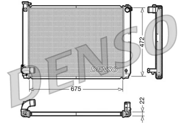 Радіатор охолодження двигуна DRM51005 DENSO