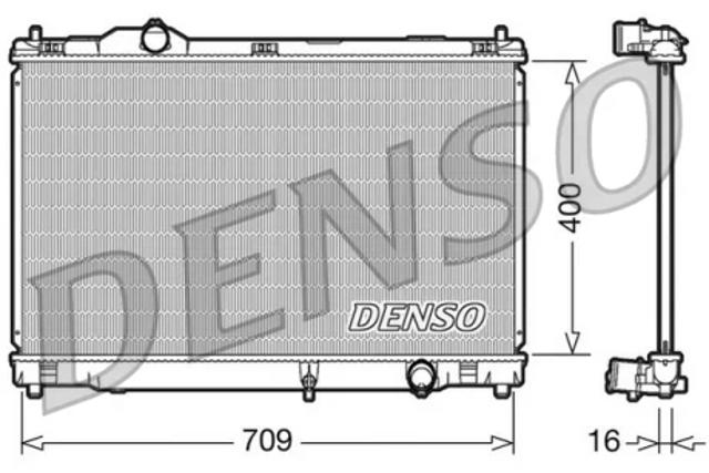 Радіатор водяний DRM51008 DENSO