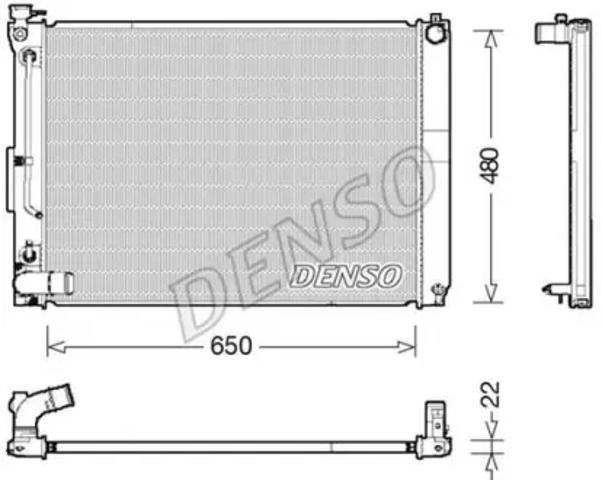 Радіатор системи охолодження двигуна DRM51012 DENSO