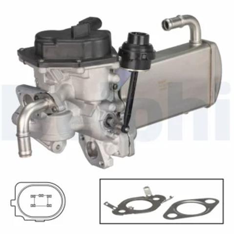 Радіатор системи рециркуляції ОГ EG1057612B1 DELPHI