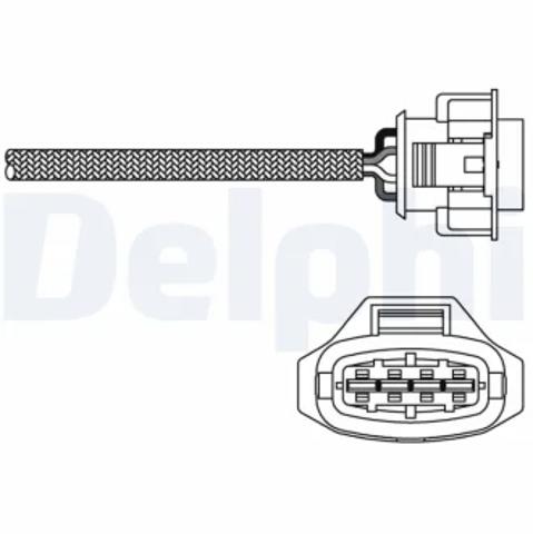 Лямбдазонд, датчик кисню до каталізатора ES1079012B1 DELPHI