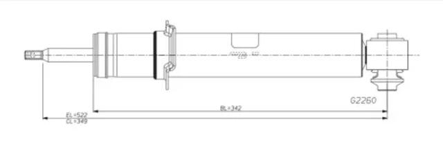 Амортизатор задньої підвіски G2260 MONROE