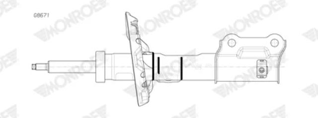 Амортизатори передні G8671 MONROE