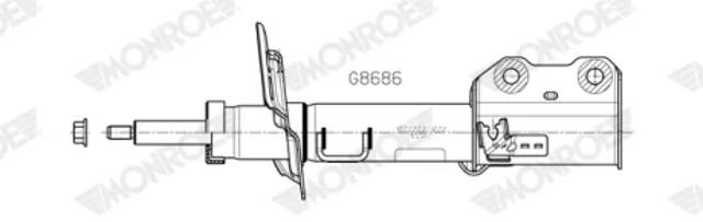 Амортизатор передньої підвіски G8686 MONROE