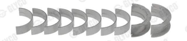 Вкладиші коленвала, корінні, комплект, стандарт (STD) H12985STD GLYCO