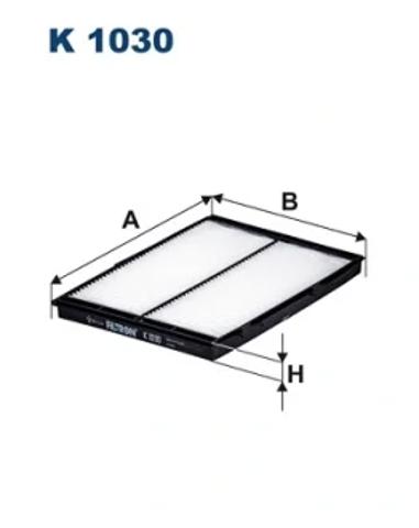 Фільтр салону вугільний K1030 FILTRON