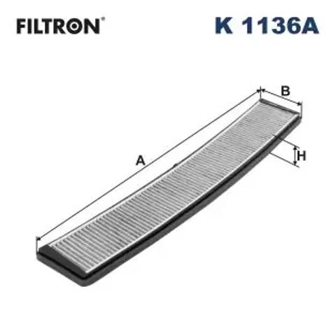 Фільтр салону вугільний K1136A FILTRON
