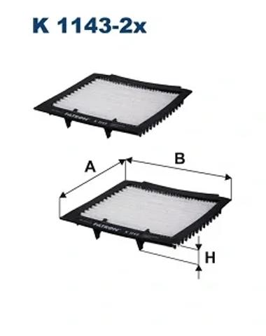 Фільтр салону вугільний K11432X FILTRON