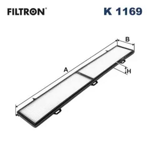 Фільтр салону вугільний K1169 FILTRON