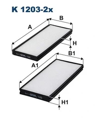 Фільтр салону вугільний K12032X FILTRON