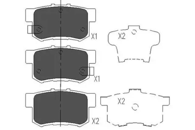 Колодки на гальмо задній дисковий KBP2009 KAVO PARTS