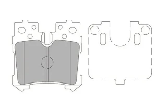 Колодки гальмівні задні, дискові KBP9122 KAVO PARTS