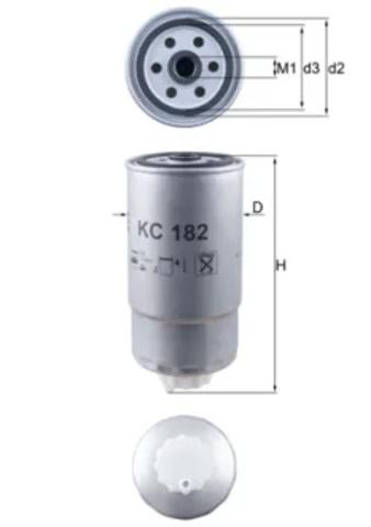Фільтр паливний KC182 MAHLE