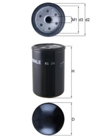 Фільтр паливний KC24 MAHLE