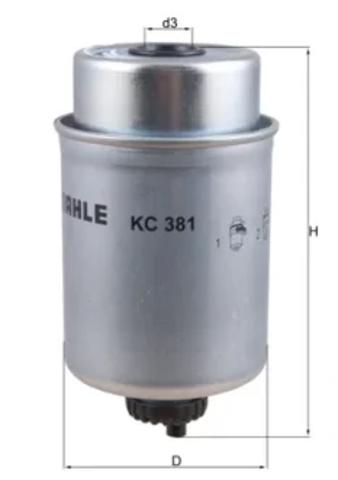 Фільтр палива KC381 MAHLE