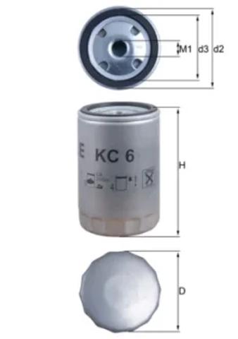 Фільтр палива KC6 MAHLE