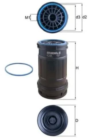 Фільтр паливний KC699D MAHLE