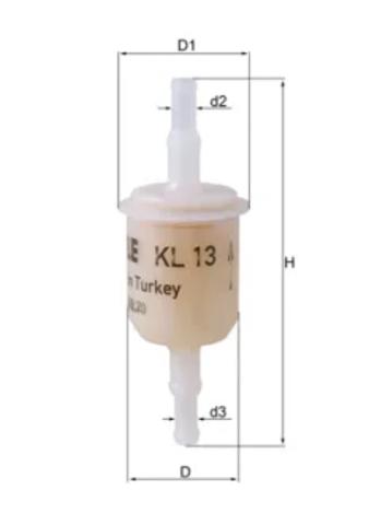 Фільтр паливний KL13 MAHLE