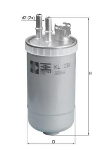 Фільтр палива KL230 MAHLE