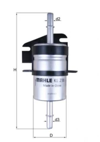 Фільтр тонкого очищення палива KL238 MAHLE