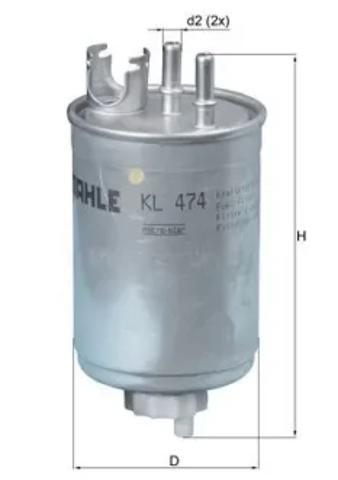 Фільтр палива KL474 MAHLE
