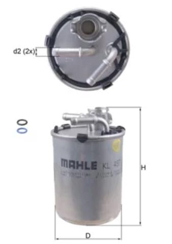 Фільтр тонкого очищення палива KL497D MAHLE