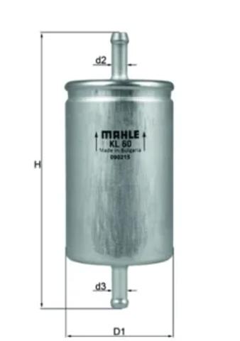Фільтр тонкого очищення палива KL60 MAHLE