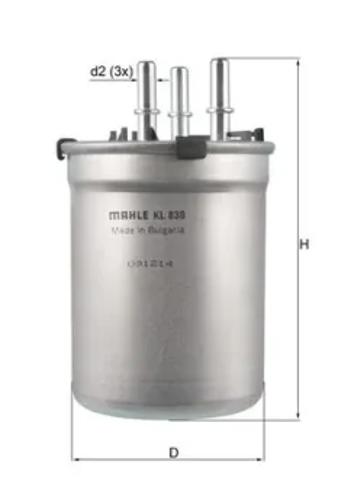 Фільтр тонкого очищення палива KL838 MAHLE