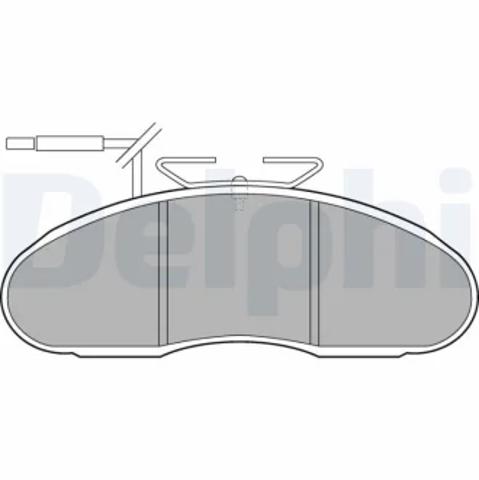 Тормозні колодки LP1105 DELPHI