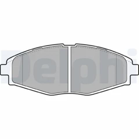 Колодки гальмівні дискові комплект LP1390 DELPHI
