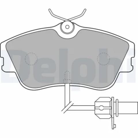 Гальмівні колодки LP1542 DELPHI